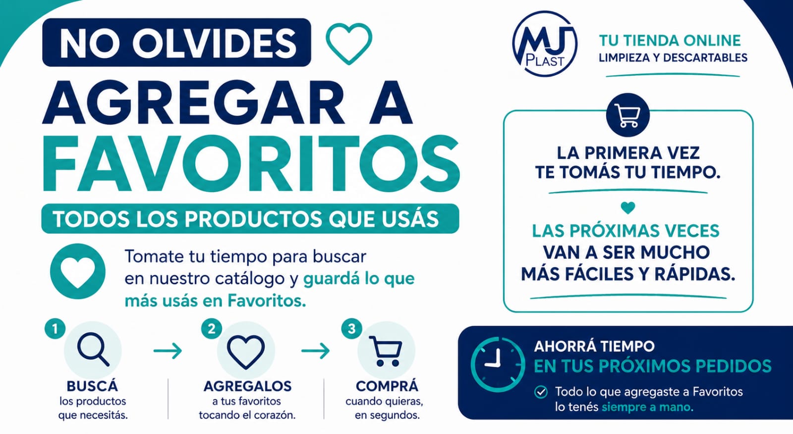 Agregá tus productos a favoritos